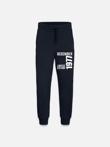 Retro Birthday Gift - December 1977 - Jogging Pants - made by SPREAD - DARK NAVY