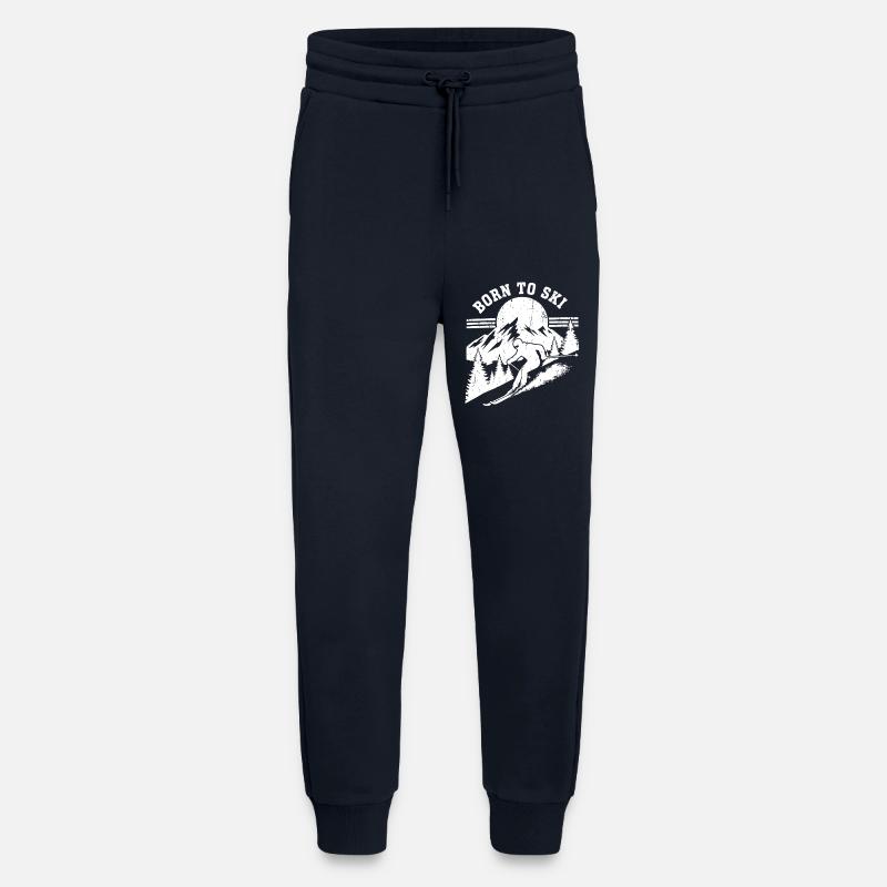 Born To Ski Design Skiing - Jogging Pants - made by SPREAD  - DARK NAVY