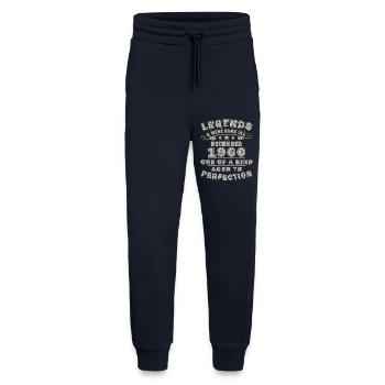 Décembre 1960 Vintage Anniversaire Cadeau Rétro - Pantalon de jogging bio décontracté fabriqué en UE - DARK NAVY - Devant