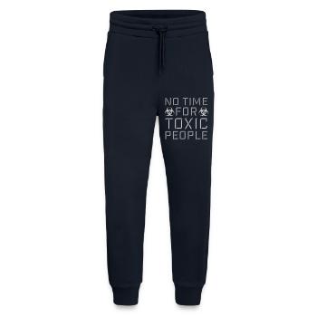 No Time Toxic People Boundaries Self Care Saying - Jogging Pants - made by SPREAD  - DARK NAVY - Front