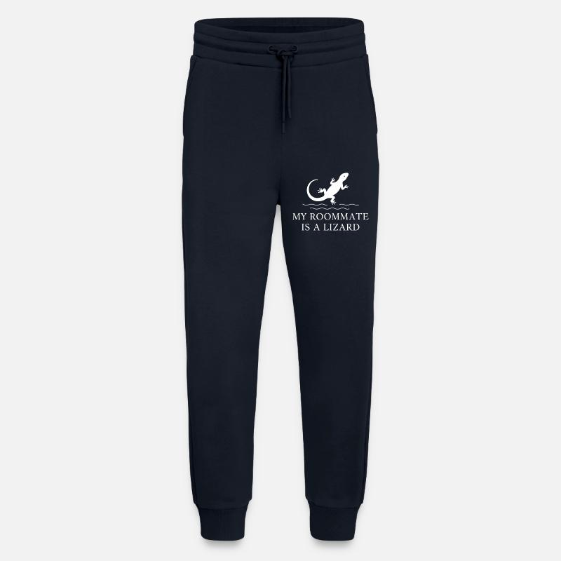 My roommate is a lizard - Jogging Pants - made by SPREAD  - DARK NAVY