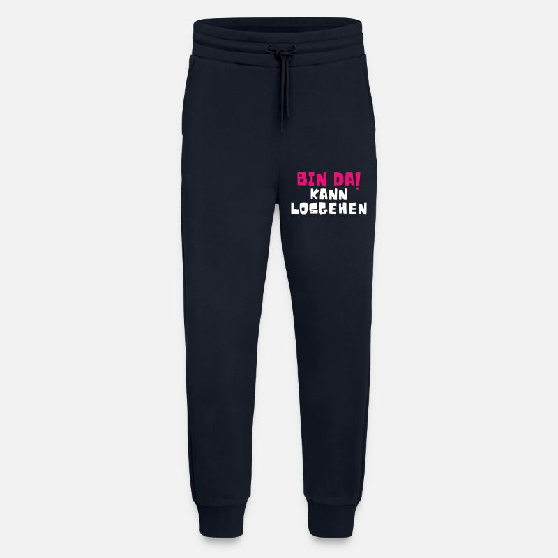 Bin Da Kann Losgehen - Jogginghose - made by SPREAD - DARK NAVY