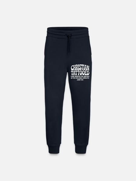 Christian Tattooed Look Beneath Surface - Jogging Pants - made by SPREAD - DARK NAVY