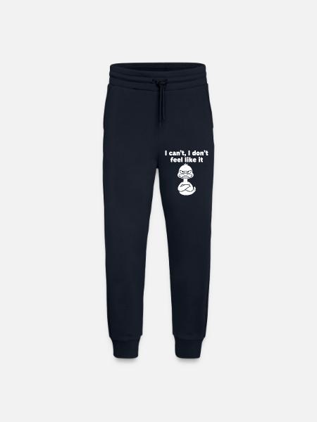 Lazy Ducks Saying Motif - Jogging Pants - made by SPREAD  - DARK NAVY