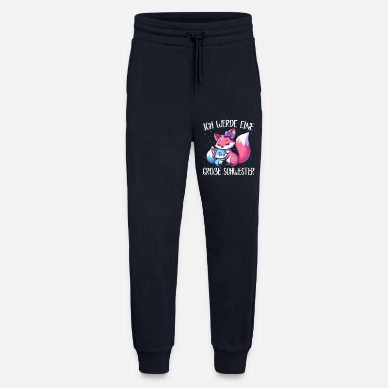 Big Sister Fox Lover Sibling - Jogging Pants - made by SPREAD - DARK NAVY