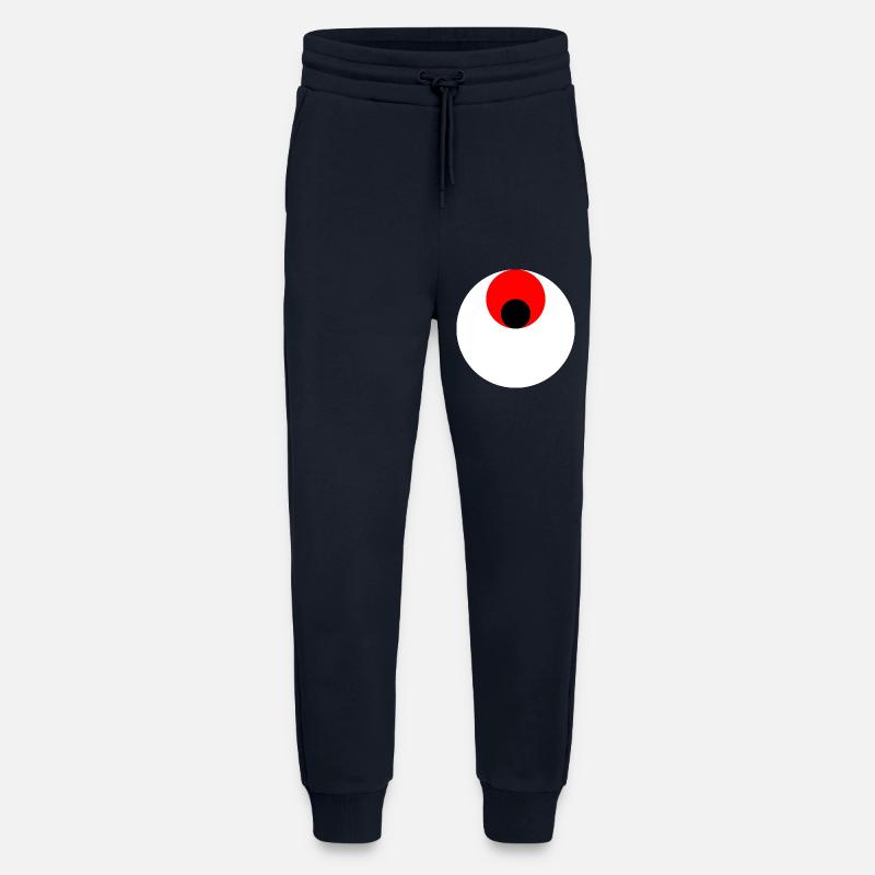 3 Kreise, weiß, rot und schwarz - Jogginghose - made by SPREAD - DARK NAVY