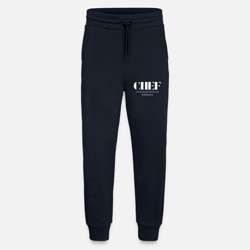 Chef Spruch Entscheidungen mit Weitblick - Jogging Pants - made by SPREAD  - DARK NAVY