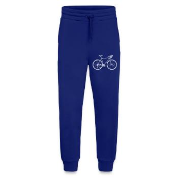 Retro Rennrad Silhouette – Minimal Bike Art - Jogginghose - made by SPREAD - Iconic Blue - Vorne