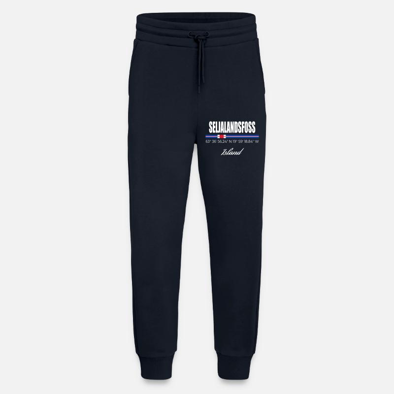 Seljalandsfoss - Pantalon de jogging bio décontracté fabriqué en UE - DARK NAVY