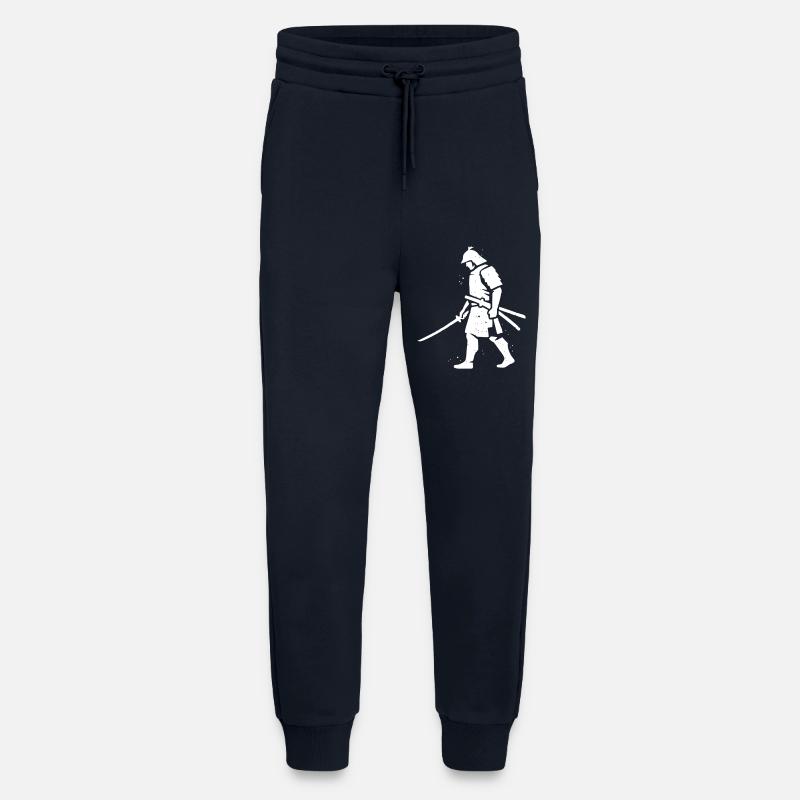 Wandernder Ronin Samurai Hut Vektor - Jogginghose - made by SPREAD - DARK NAVY