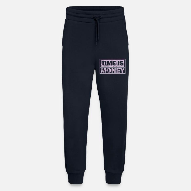 Zeit ist Geld Neon-Panel - Jogginghose - made by SPREAD - DARK NAVY