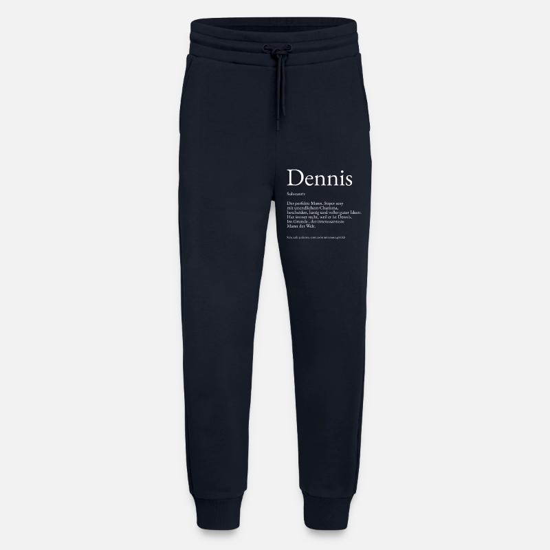 Dennis Dictionary Explanation First name Dennis - Jogging Pants - made by SPREAD  - DARK NAVY