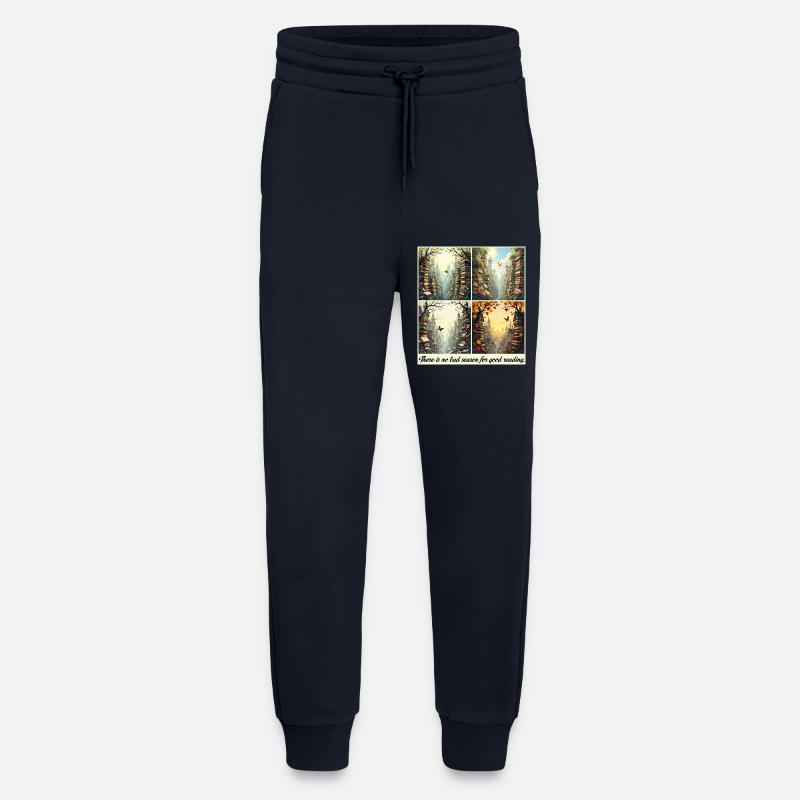 Jahreszeitlicher Lesebogen - Jogginghose - made by SPREAD - DARK NAVY