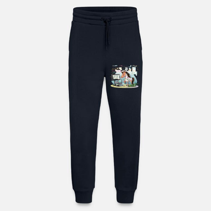 Digital Graffiti Pony - Jogging Pants - made by SPREAD  - DARK NAVY