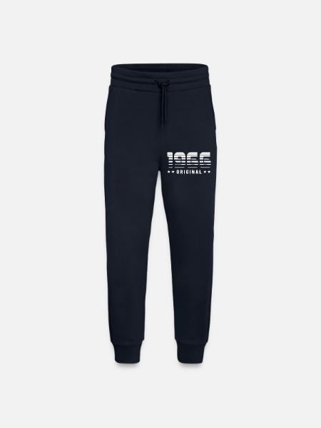 1966 Design rétro original | Anniversaire - Pantalon de jogging bio décontracté fabriqué en UE - DARK NAVY