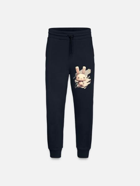 Cute rabbit with X-eyes - Jogging Pants - made by SPREAD - DARK NAVY