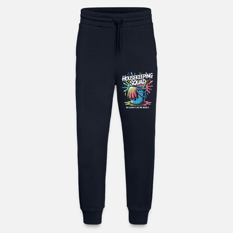 Lustiges Putzen Design - Jogginghose - made by SPREAD - DARK NAVY