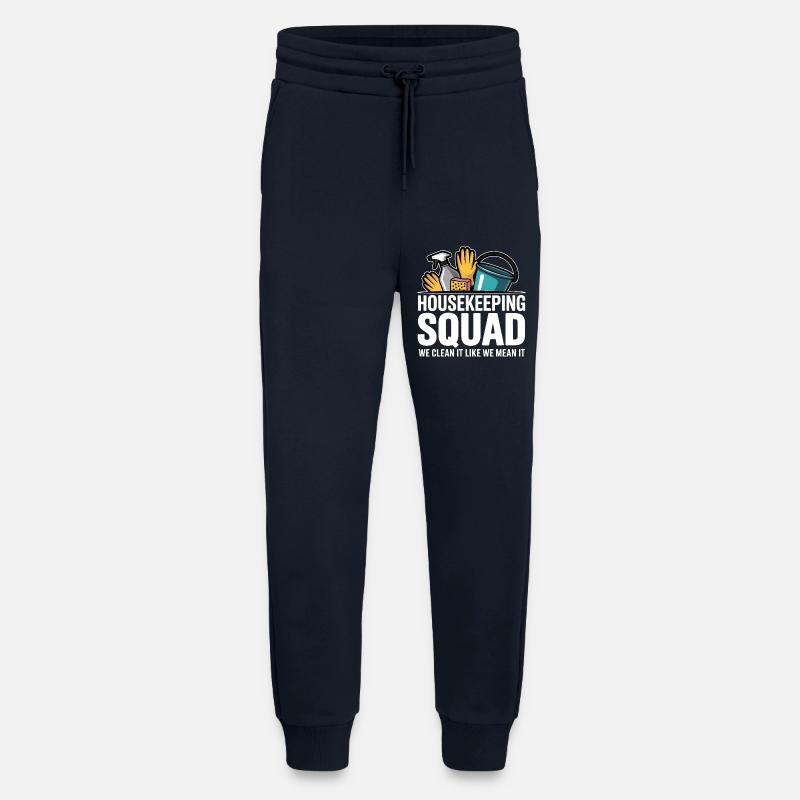 Lustiges Putzen Design - Jogginghose - made by SPREAD - DARK NAVY