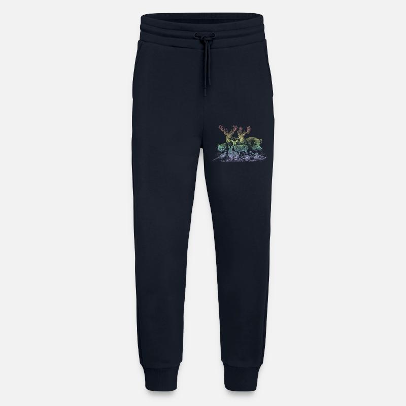 Rehherde im Regenbogen - Jogginghose - made by SPREAD - DARK NAVY
