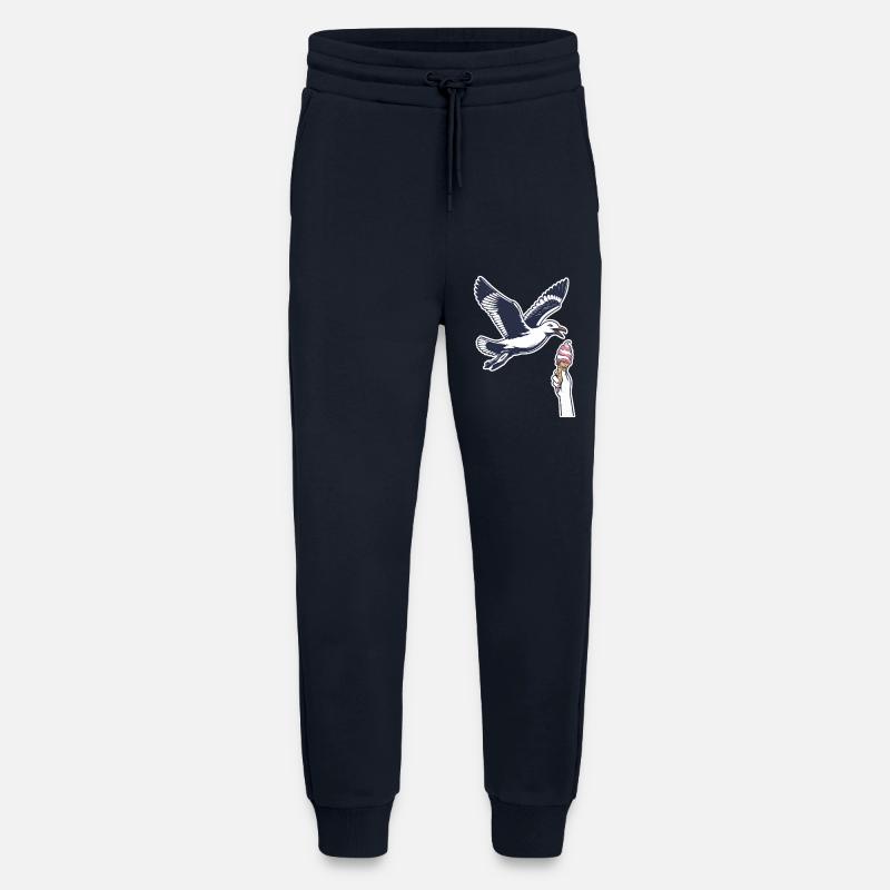 Lustige Möwe Stiehlt Eiscreme - Jogging Pants - made by SPREAD  - DARK NAVY