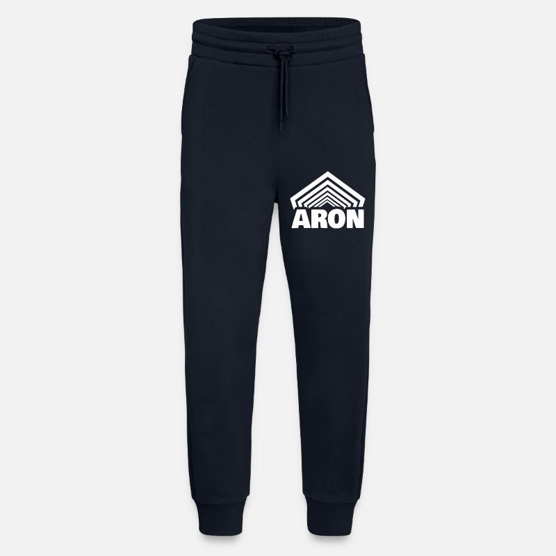 First name Aron - Jogging Pants - made by SPREAD  - DARK NAVY