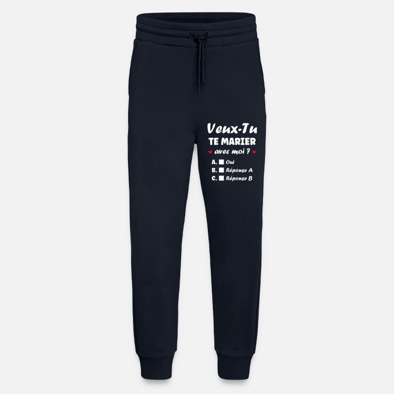 Interaktiver Heiratsantrag - Jogginghose - made by SPREAD - DARK NAVY