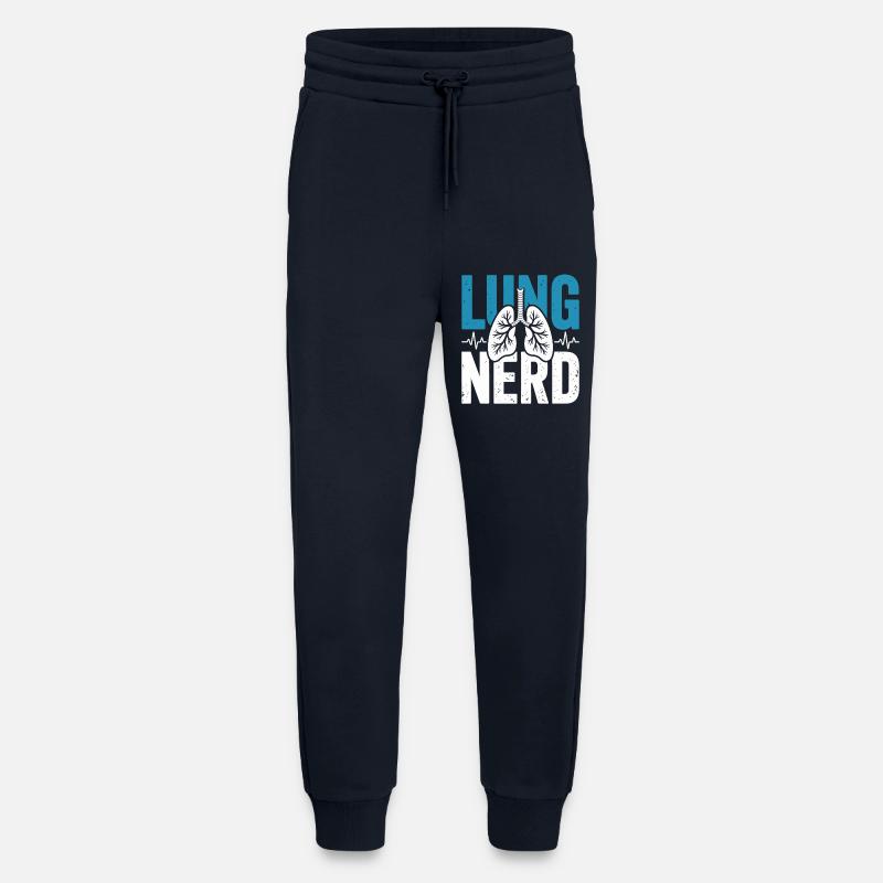 Lungen Nerd Graphic - Jogginghose - made by SPREAD - DARK NAVY