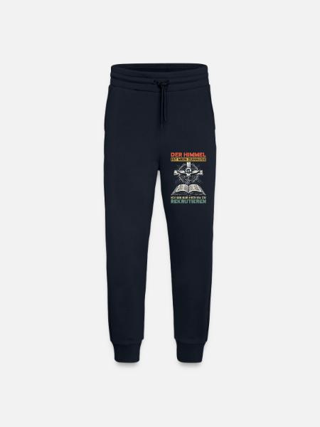 Le paradis est mon église chrétienne - Pantalon de jogging bio décontracté fabriqué en UE - DARK NAVY