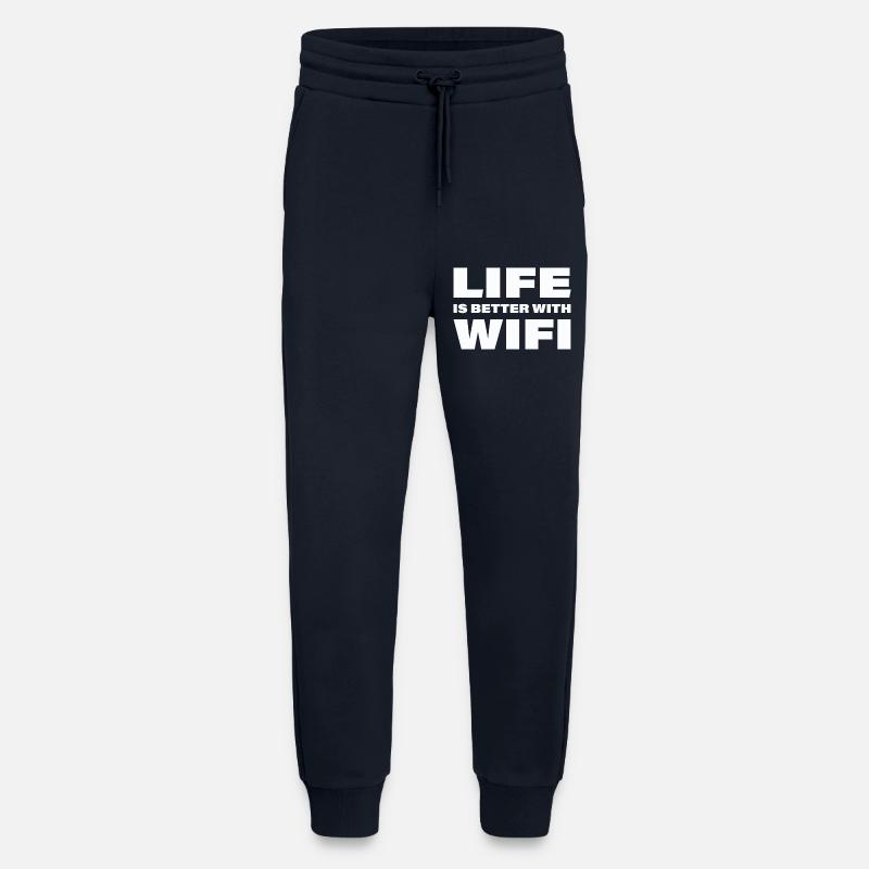 LIFE IS BETTER WITH WIFI - Jogginghose - made by SPREAD - DARK NAVY