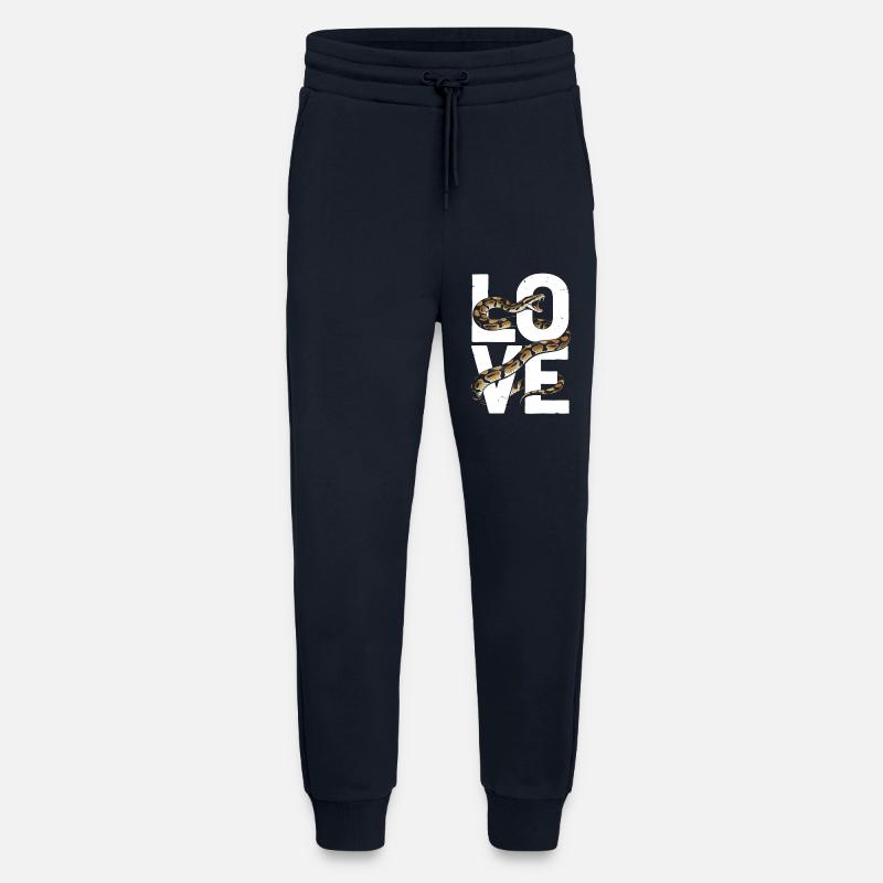 Königspython Schlangen LOVE Terrarium Python - Jogginghose - made by SPREAD - DARK NAVY