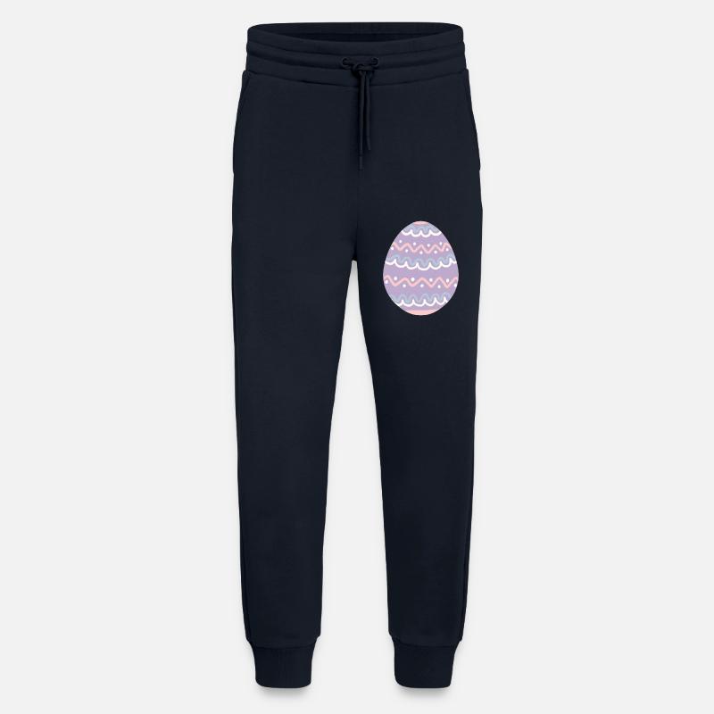 Pastel Wavy Easter Egg - Jogging Pants - made by SPREAD  - DARK NAVY