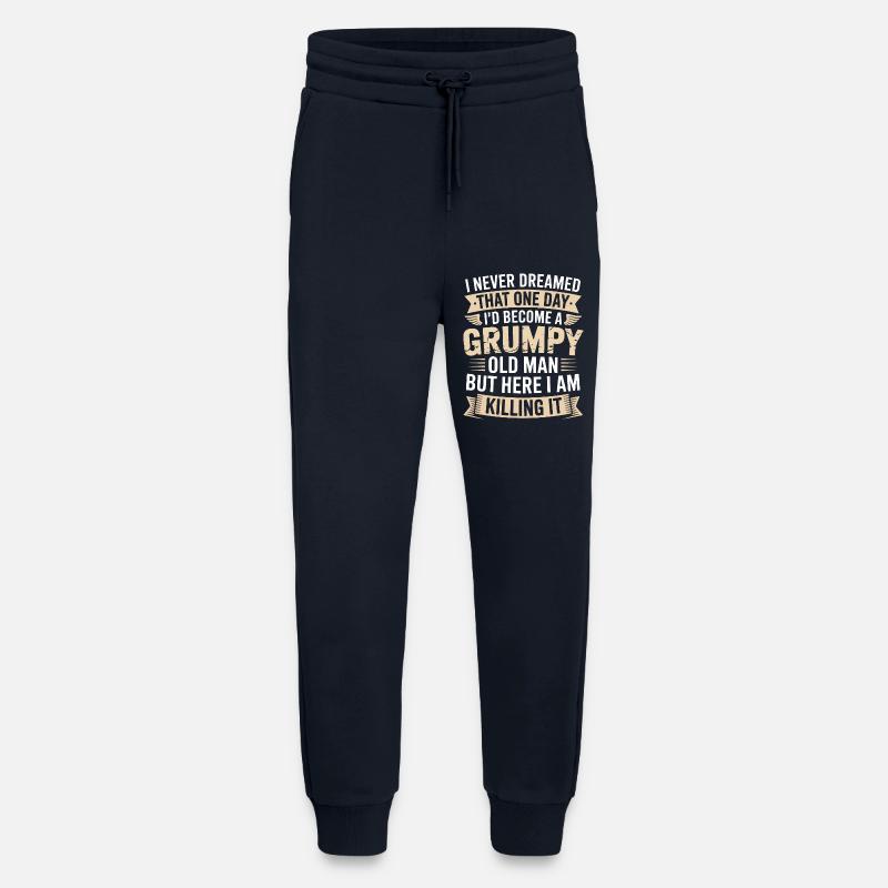 Grumpy Old Man Killing It - Jogging Pants - made by SPREAD  - DARK NAVY