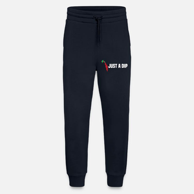 Juste une baisse du marché boursier - Pantalon de jogging bio décontracté fabriqué en UE - DARK NAVY