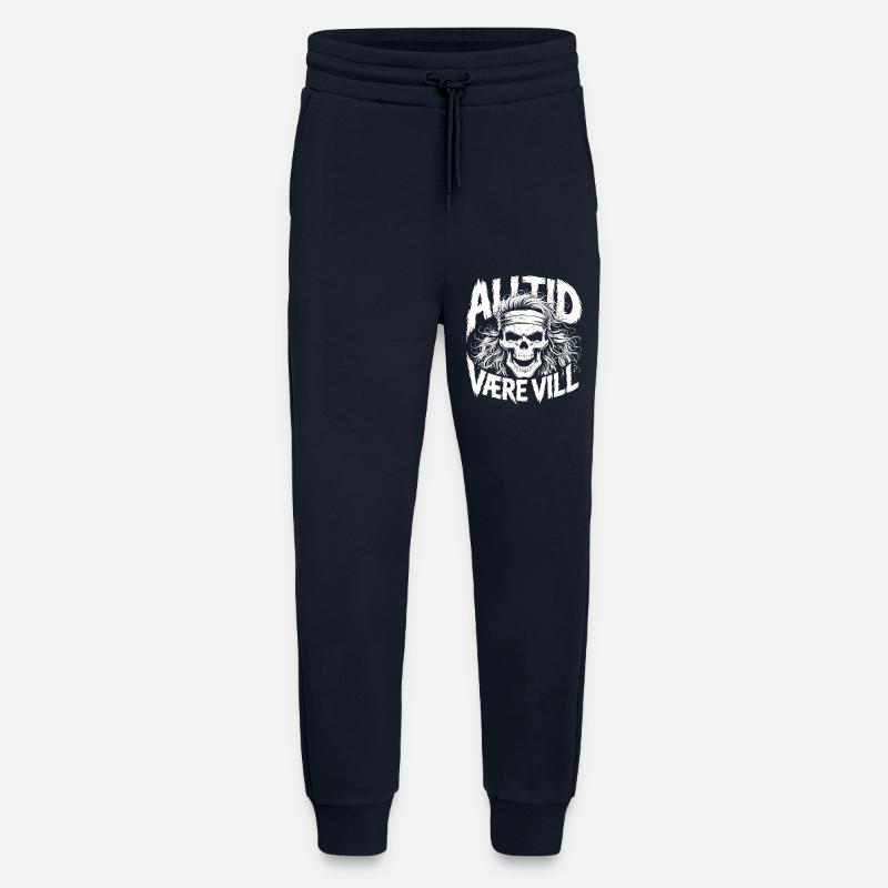 Bleib wild, Schädel - Jogginghose - made by SPREAD - DARK NAVY