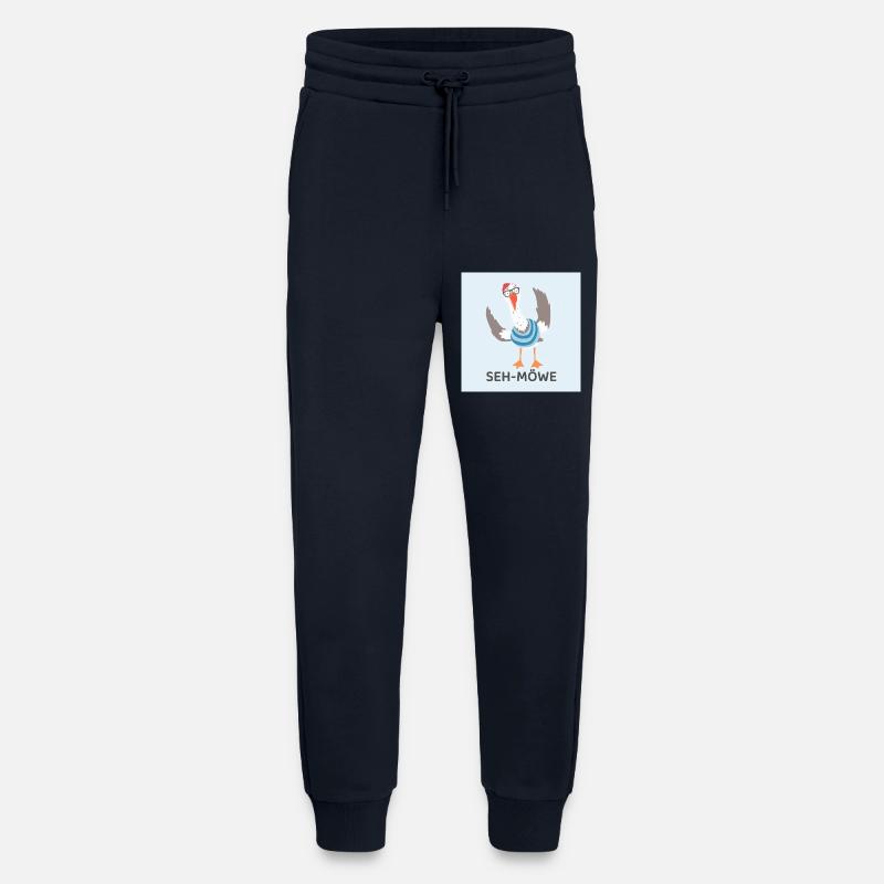 SEH-MÖWE – Lustige Möwe - Jogginghose - made by SPREAD - DARK NAVY