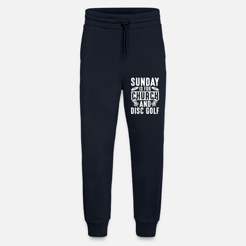 Cadeaux de disc golf Disc Golf - Pantalon de jogging bio décontracté fabriqué en UE - DARK NAVY