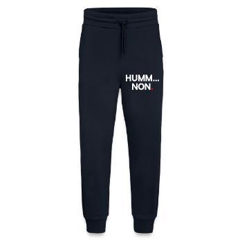 HUMM... NO | Minimalist humor expression - Jogging Pants - made by SPREAD  - DARK NAVY - Front