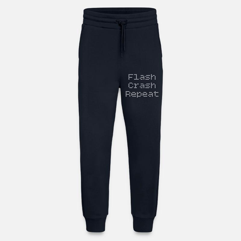 Flash. Crash. Repeat. - Jogging Pants - made by SPREAD  - DARK NAVY