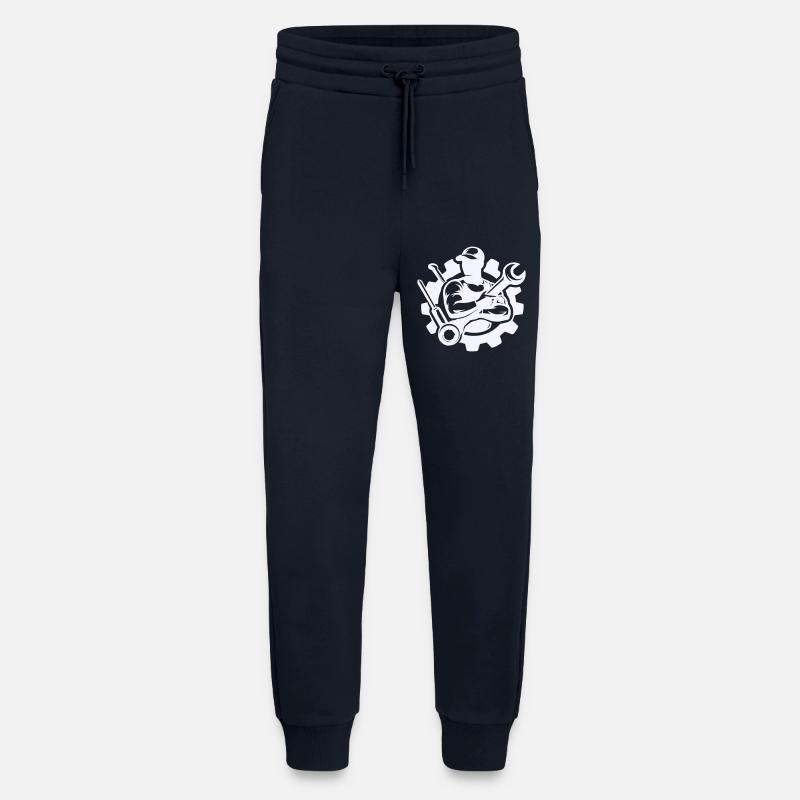 Schrauberkraft im Zahnrad-Design - Jogginghose - made by SPREAD - DARK NAVY