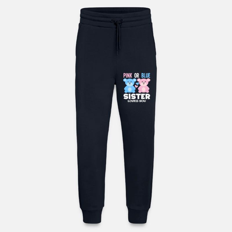 Pink Oder Blau Schwester Liebt Dich - Jogginghose - made by SPREAD - DARK NAVY