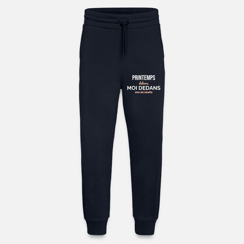 Printemps Dehors Moi Dedans - Pantalon de jogging bio décontracté fabriqué en UE - DARK NAVY