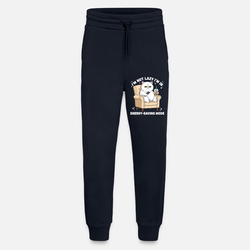 Cat energy saving mode - Jogging Pants - made by SPREAD  - DARK NAVY