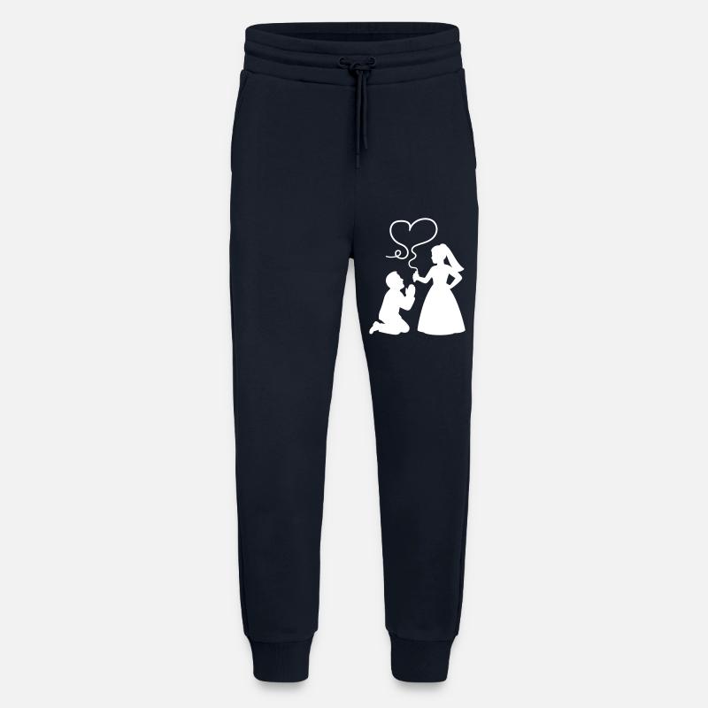 Brautpaar Ehepaar Hochzeit - Jogginghose - made by SPREAD - DARK NAVY