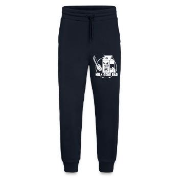 Milk goes evil: menacing cardboard figure - Jogging Pants - made by SPREAD  - DARK NAVY - Front