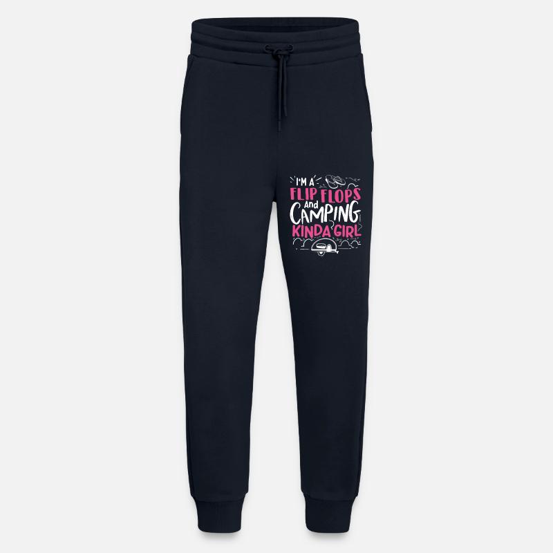 Flip-Flops-Camping-Mädchen - Jogginghose - made by SPREAD - DARK NAVY