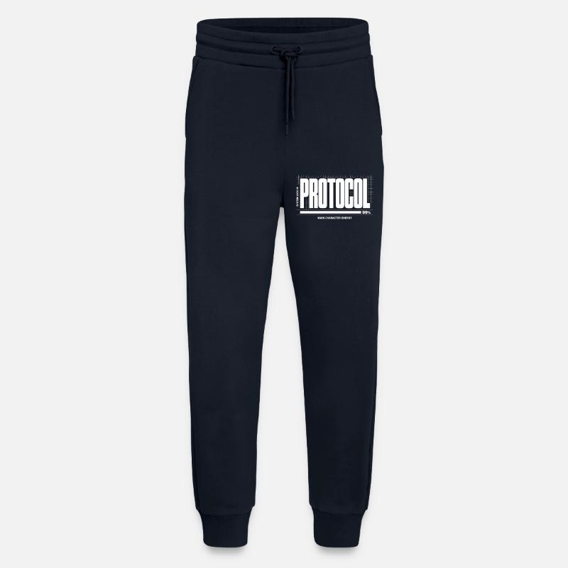 Projet System Down Imparfait - Pantalon de jogging bio décontracté fabriqué en UE - DARK NAVY