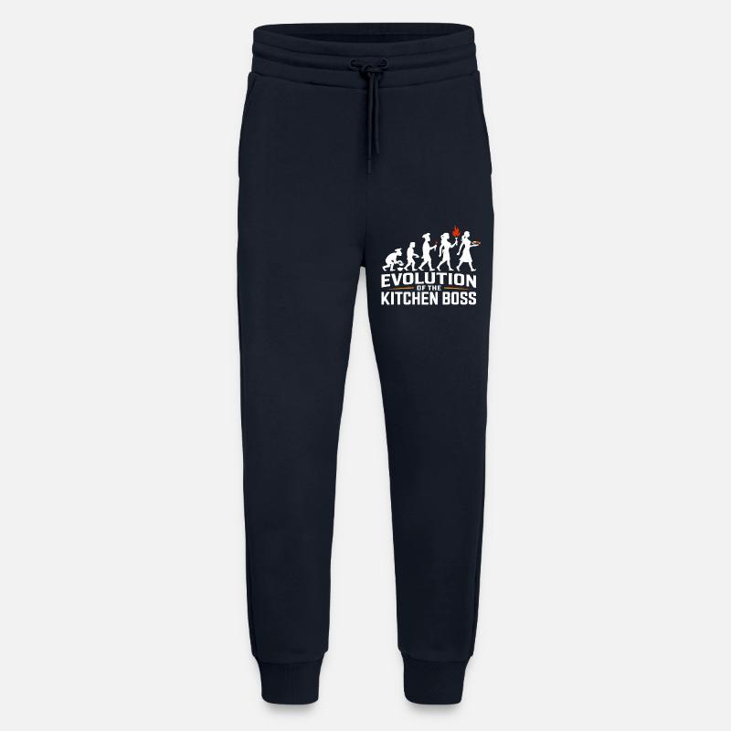 Évolution du chef - Pantalon de jogging bio décontracté fabriqué en UE - DARK NAVY