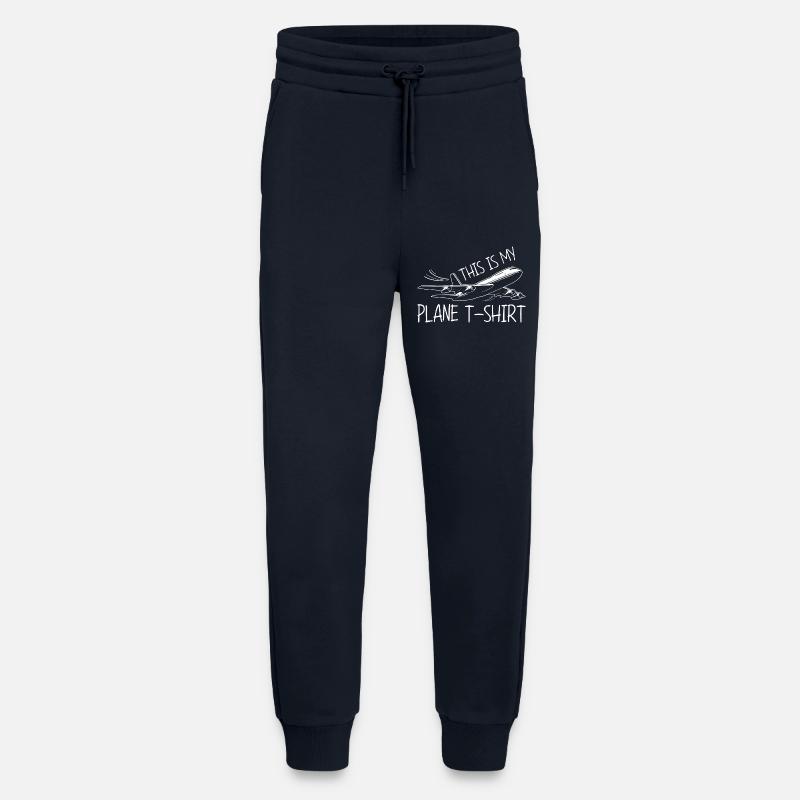 Airplane Flight Pilot Airplane Airline - Jogging Pants - made by SPREAD  - DARK NAVY