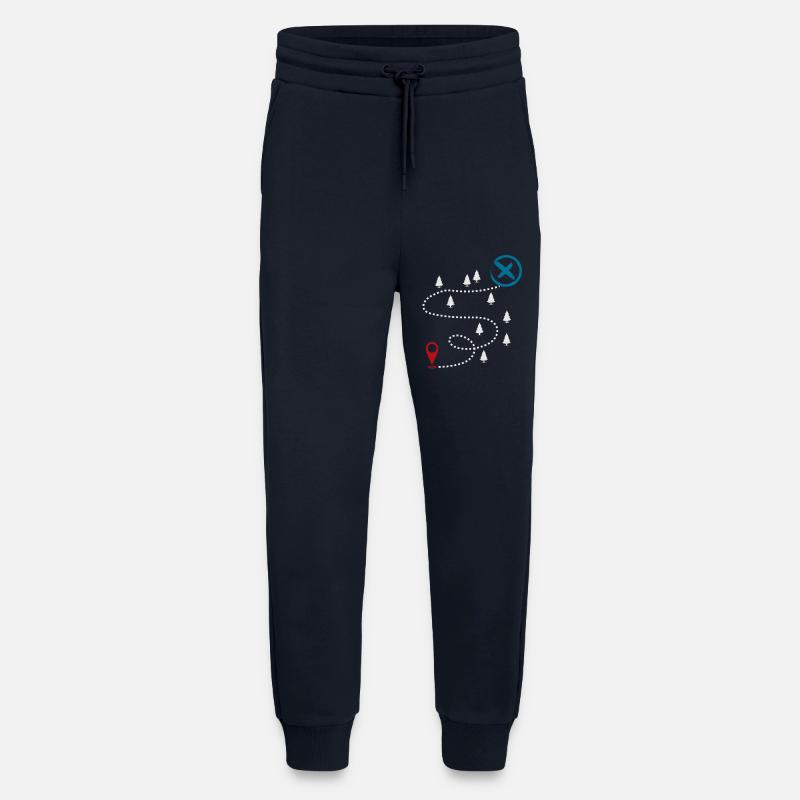 Adventure Trail Map Geocaching Graphic - Jogging Pants - made by SPREAD  - DARK NAVY