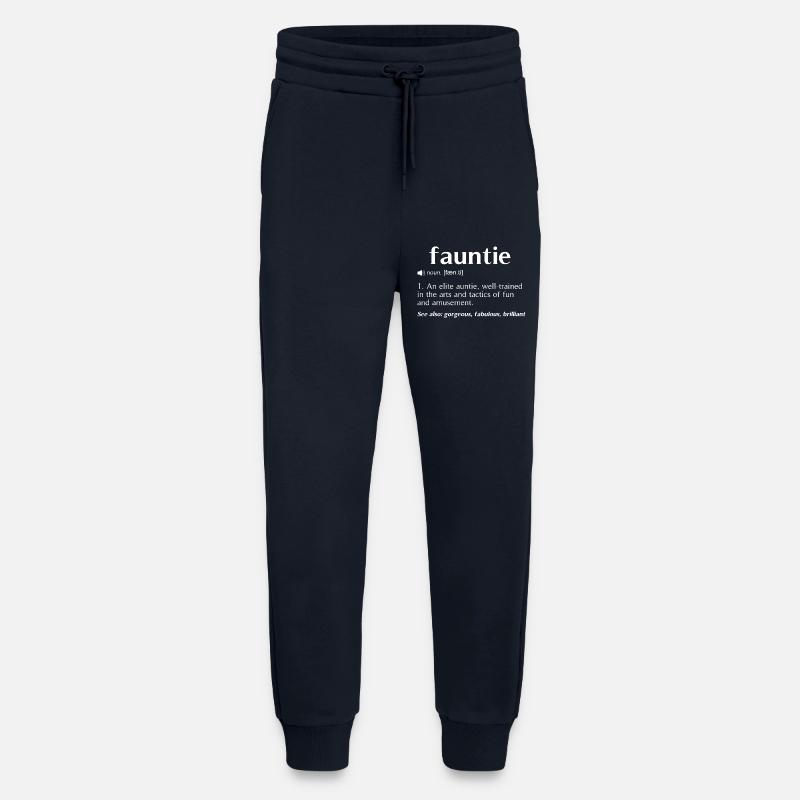 Fauntie Dictionary Tee - Jogging Pants - made by SPREAD - DARK NAVY